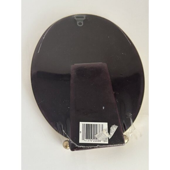 Vintage Solid Brass Oval Picture Frame For 5x7 Footed Hand Polished Lacquer - Picture 5 of 8